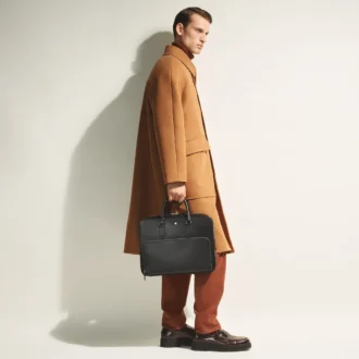 Sartorial medium dokumentmappe med lomme