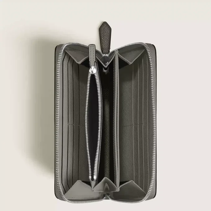 Sartorial tegnebog 12cc lynlås rundt