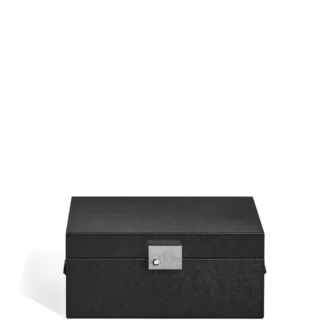 Skriveinstrumenter Samleræske i sort læder