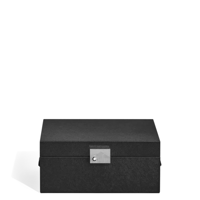 Skriveinstrumenter Samleræske i sort læder