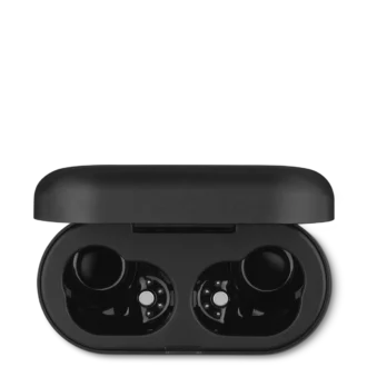 Sort opladningsetui til Montblanc MTB 03 in-ear-hovedtelefoner