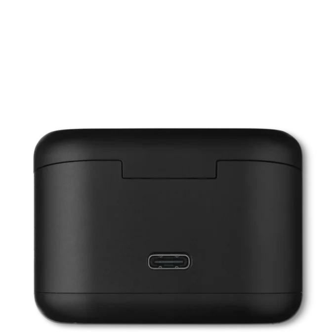 Sort opladningsetui til Montblanc MTB 03 in-ear-hovedtelefoner