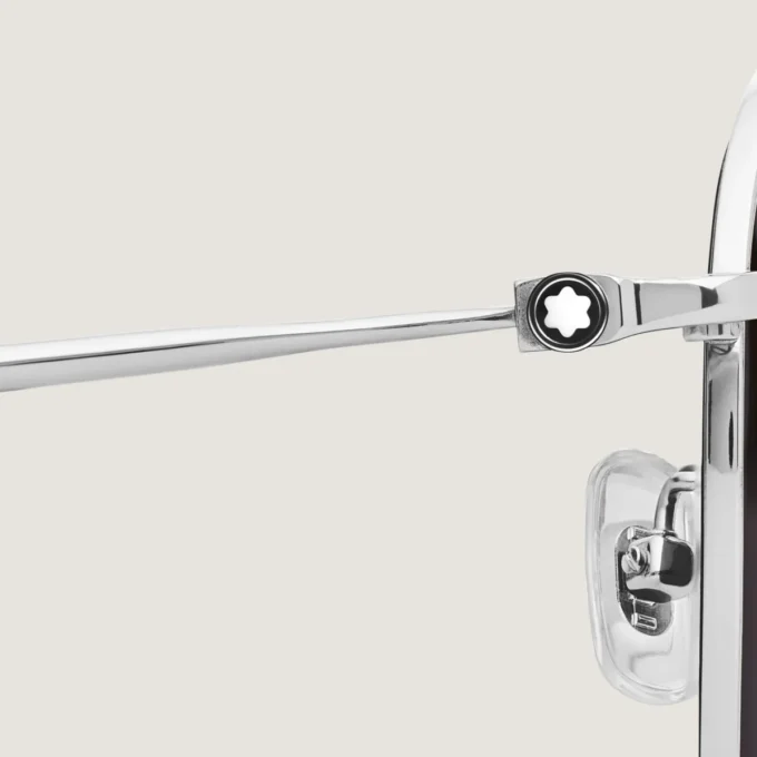 Squared Titanium Silver Col Frame